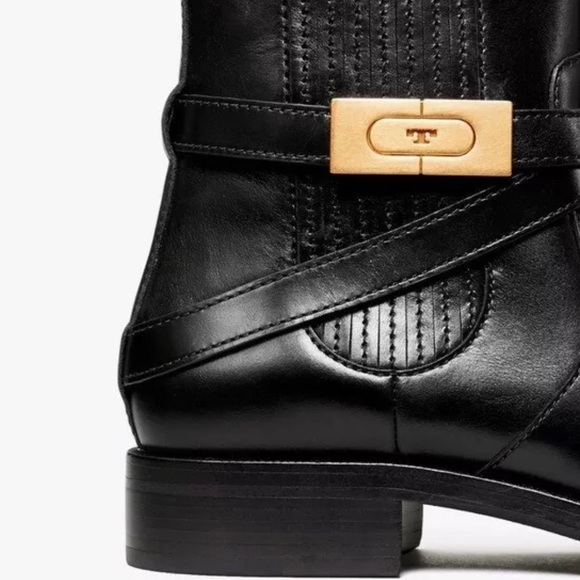 Tory Burch T-hardware chelsea boot black size 6 EUC - Picture 2 of 14